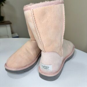 UGG Light Pink Shearling Boots
